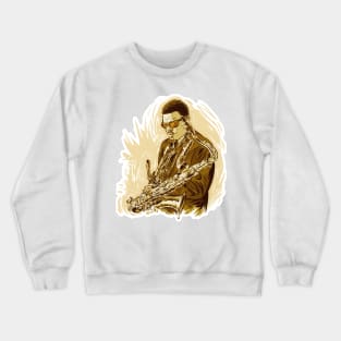 Roland Kirk - An illustration by Paul Cemmick Crewneck Sweatshirt